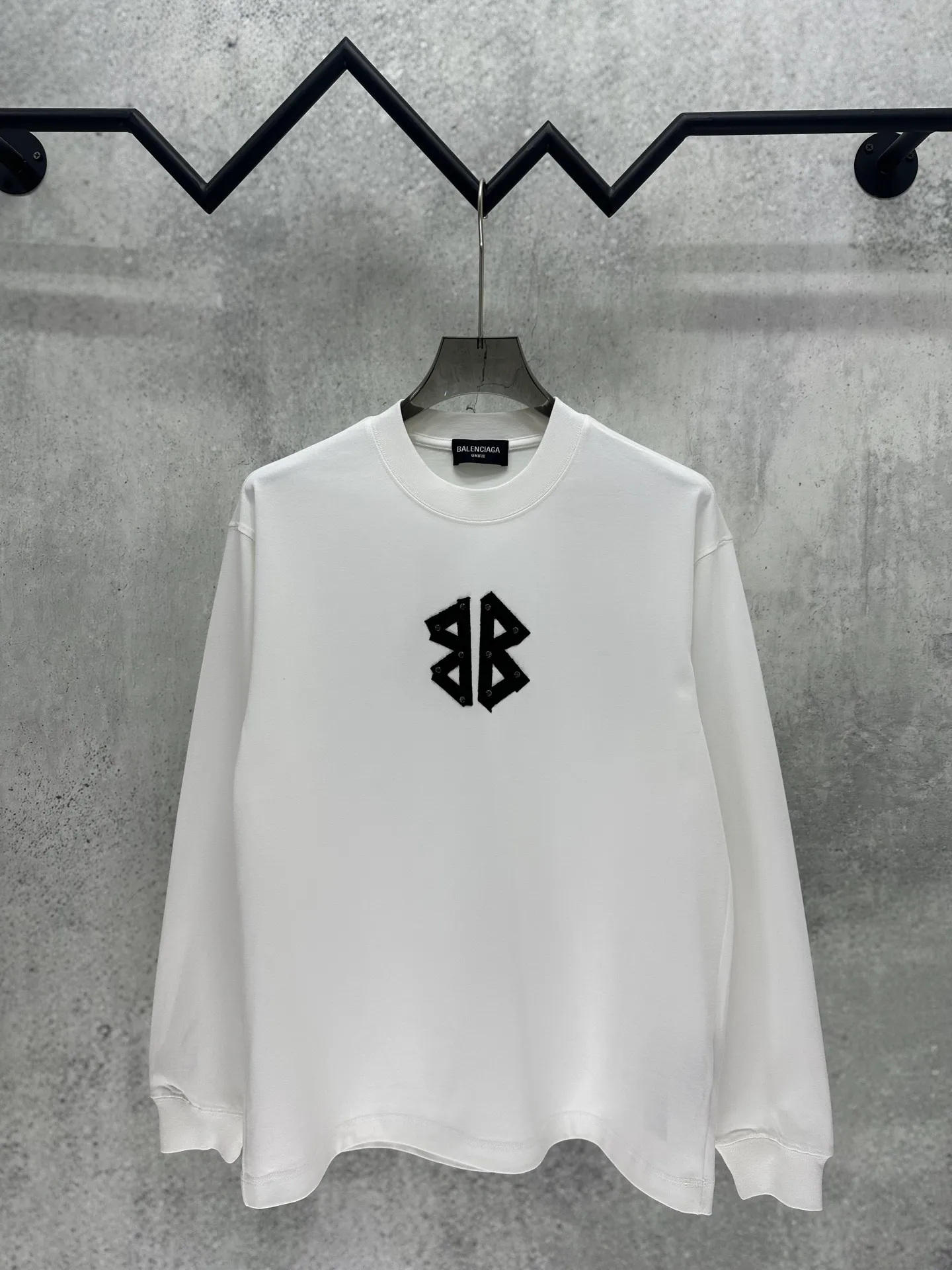 120💰 Balenciaga 2026ss 380g Versatile Same Style -Size：S M L XL -Color：Black
